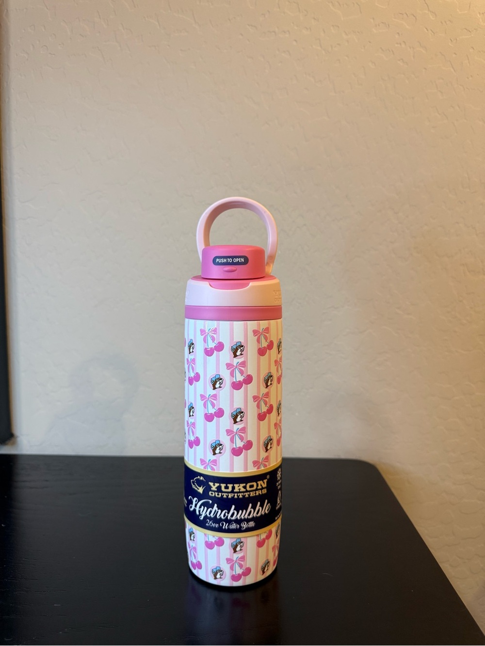 Buc-ee’s Yukon Outfitters HydroBubble cherries and bows Water Bottle NEW RELEASE